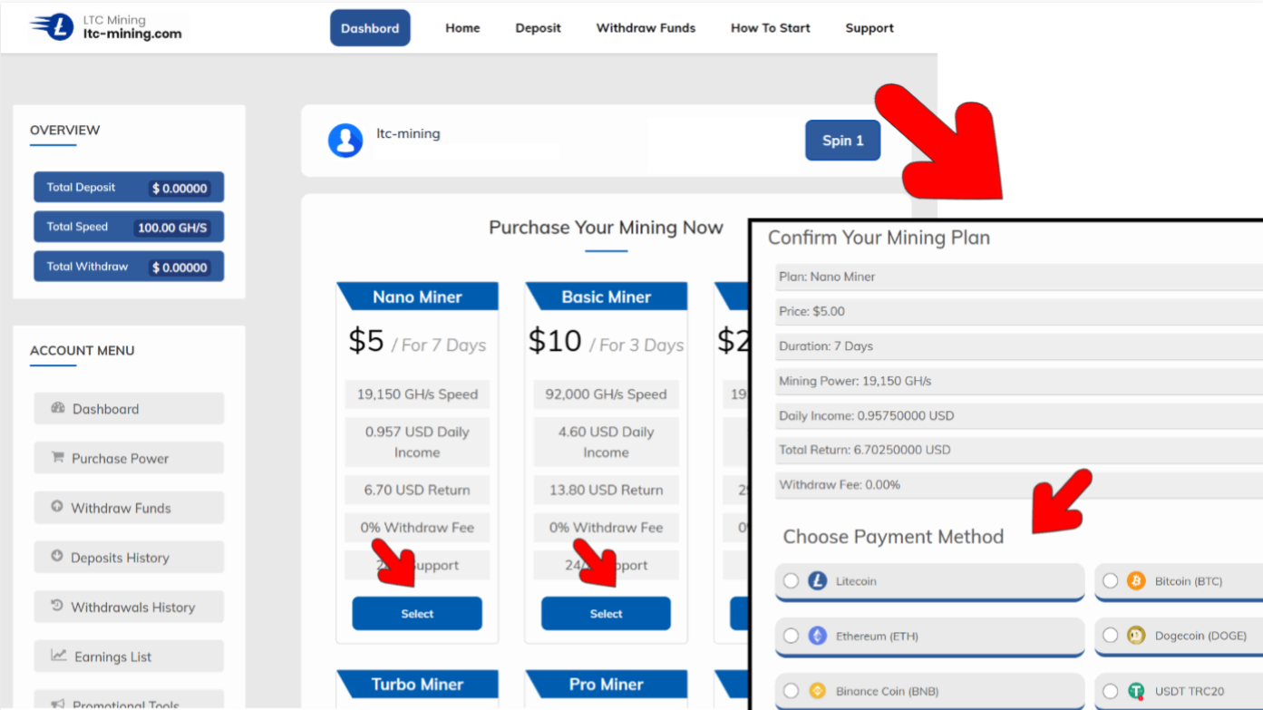 Purchase Mining Power
